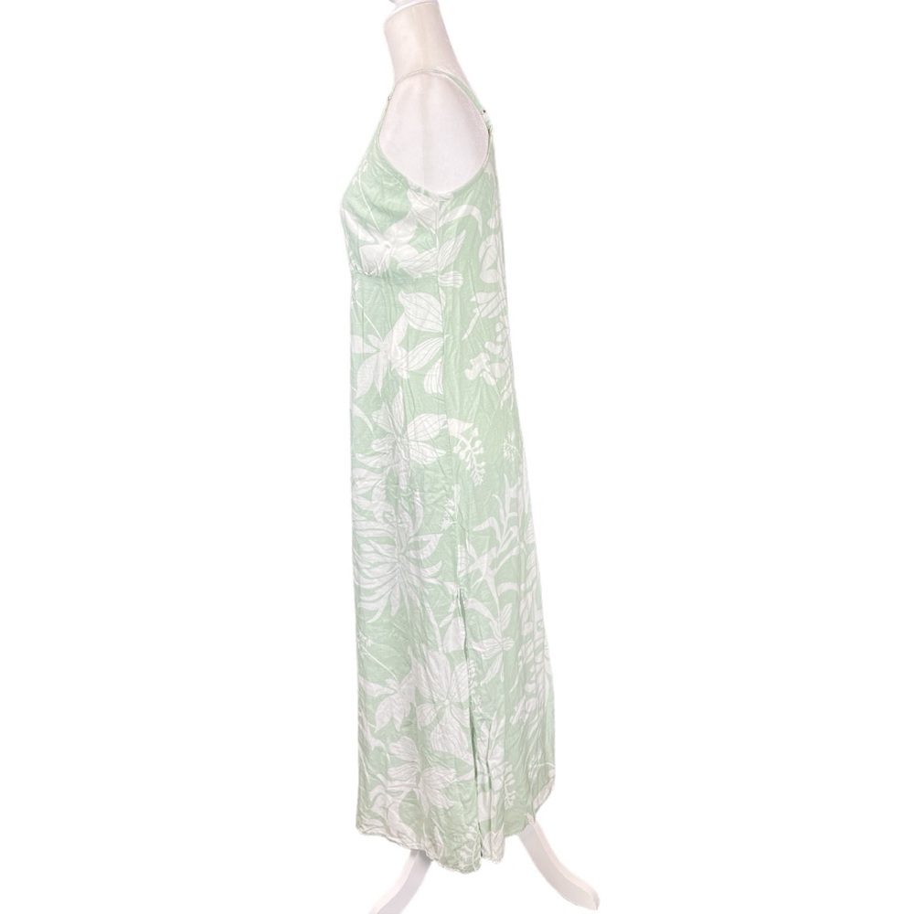 Kiwi & Punch Tropical Floral Vacation Summer Strappy Slinky Beach Maxi Dress - Picture 3 of 7